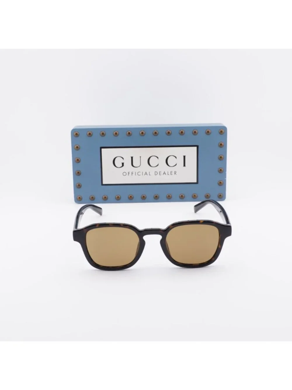Gucci GG2106S 002 Men Square Sunglasses - Dark Havana / Brown